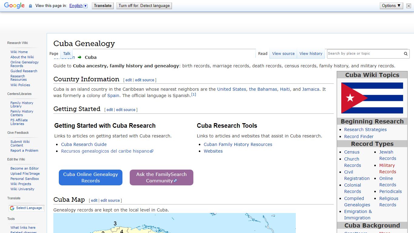 Cuba Genealogy - FamilySearch Wiki